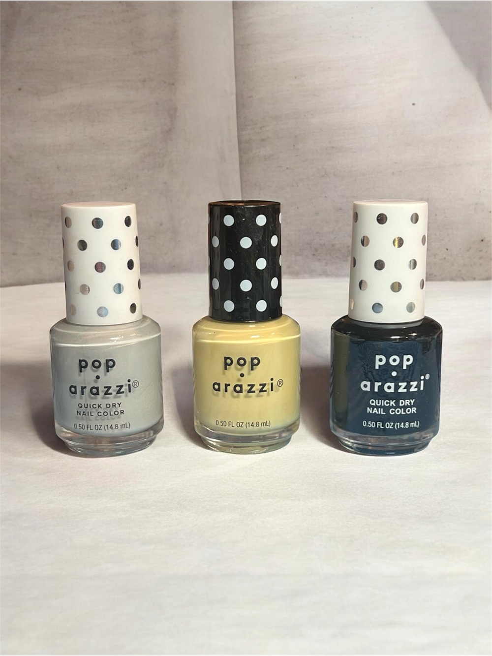 Pop-arazzi Nail Polish Trio - Sky Silver, Butter Him Up, Midnight Misfit